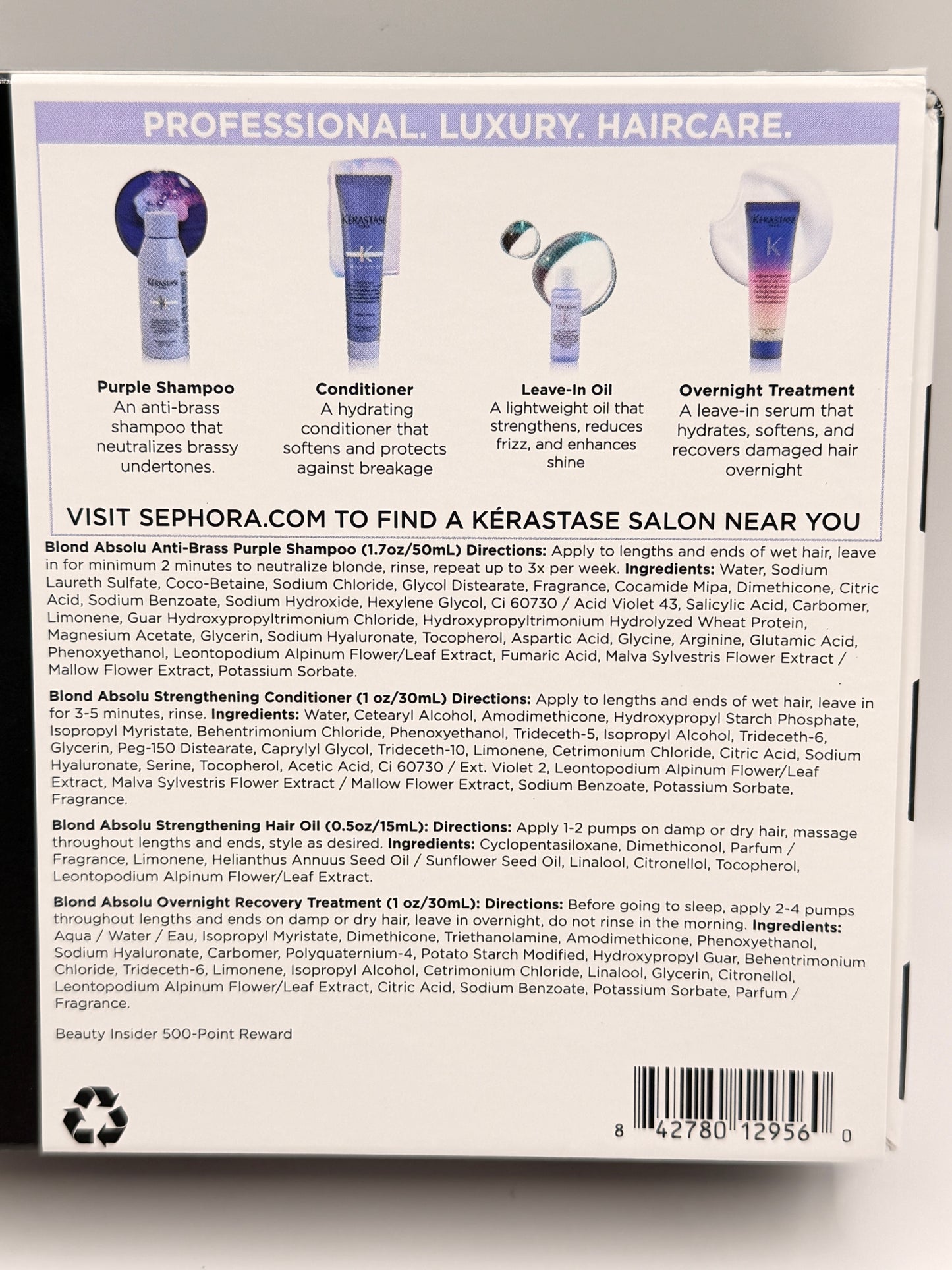 Kerastase Blond Absolu Hair Care Travel Set of 4