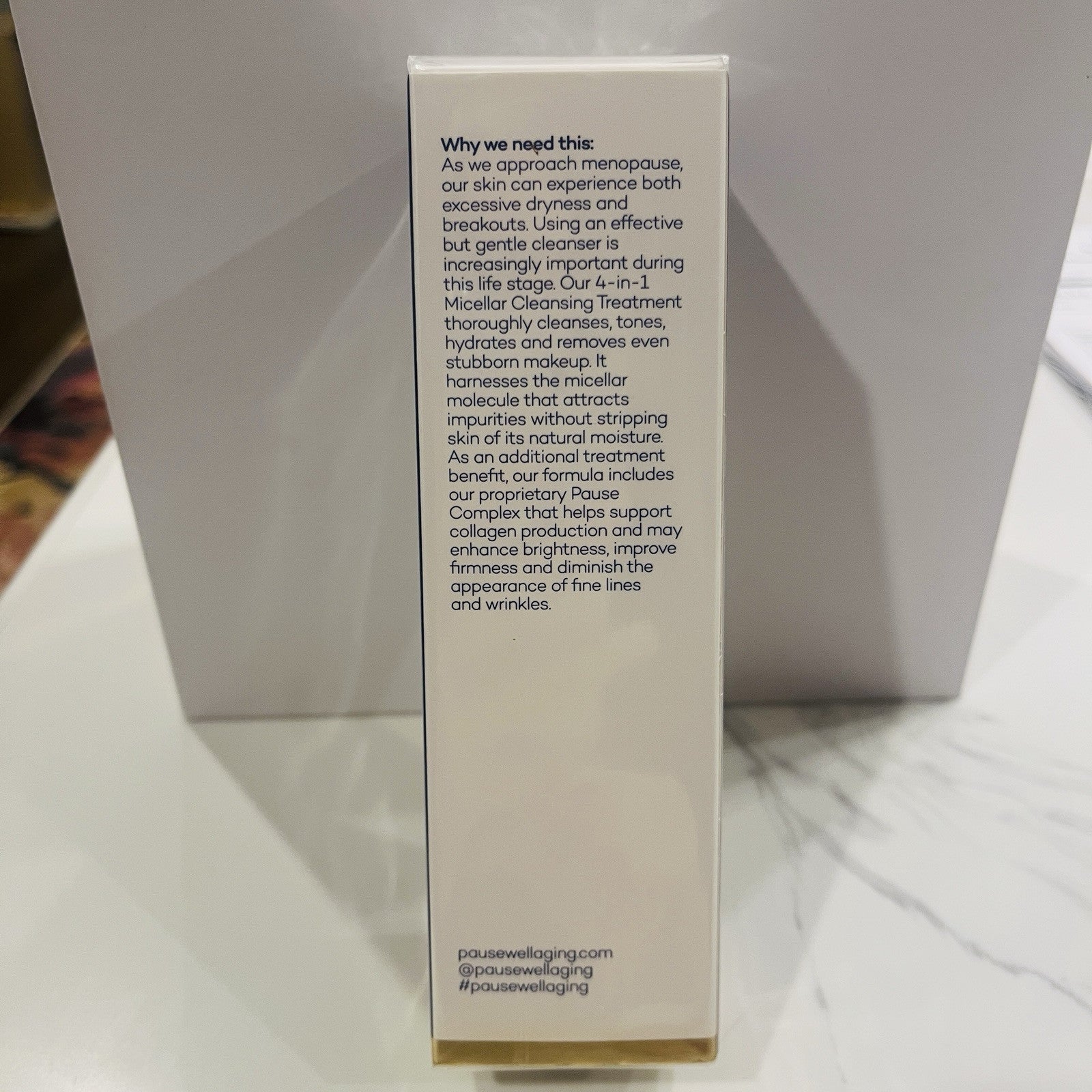 Pause Well Aging 4 in 1 Micellar Cleansing Treatment 6oz New Sealed