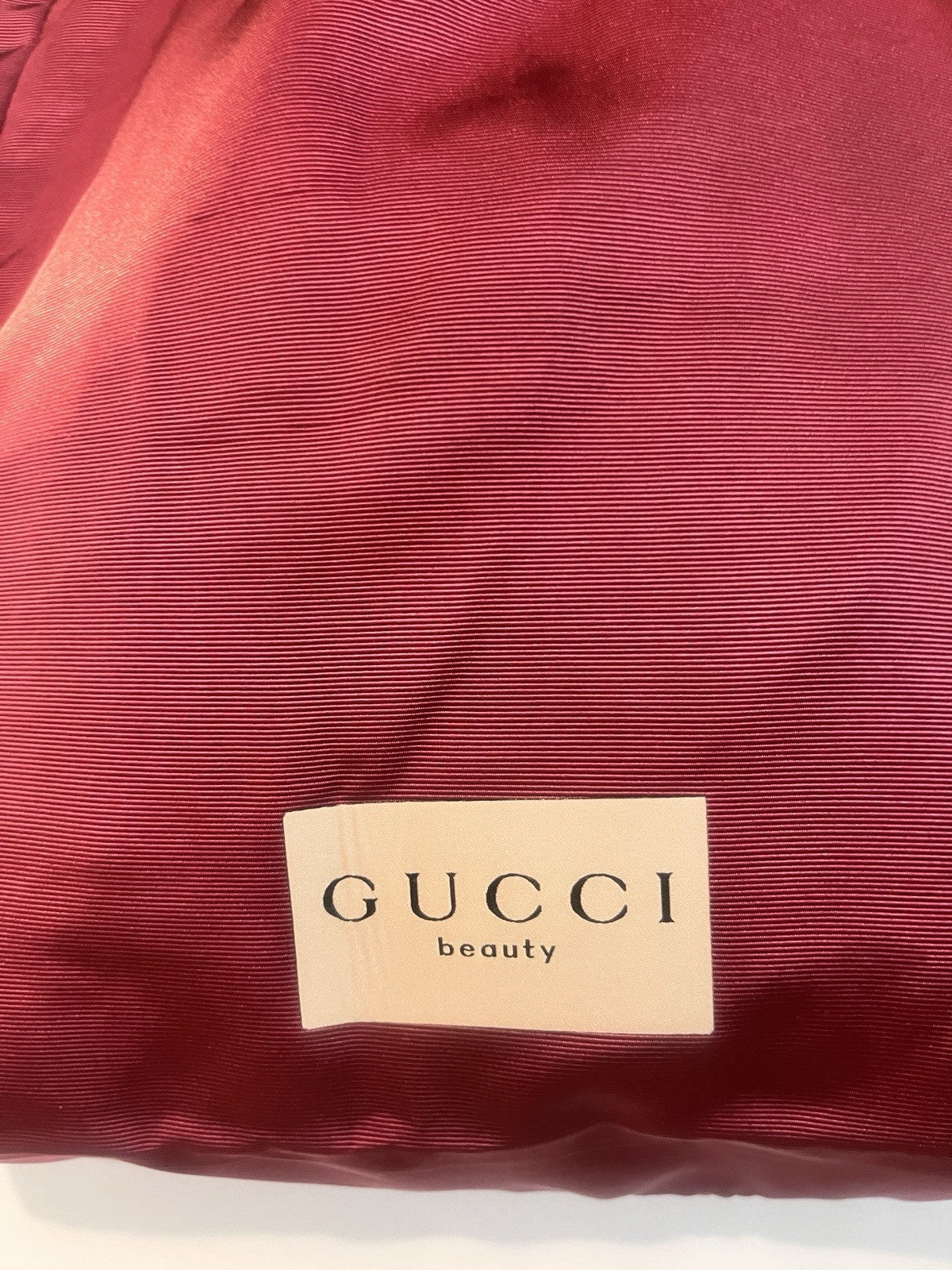 Gucci Beauty Tote Bag Burgundy Novelty GWP Limited Edition Double Strap NEW