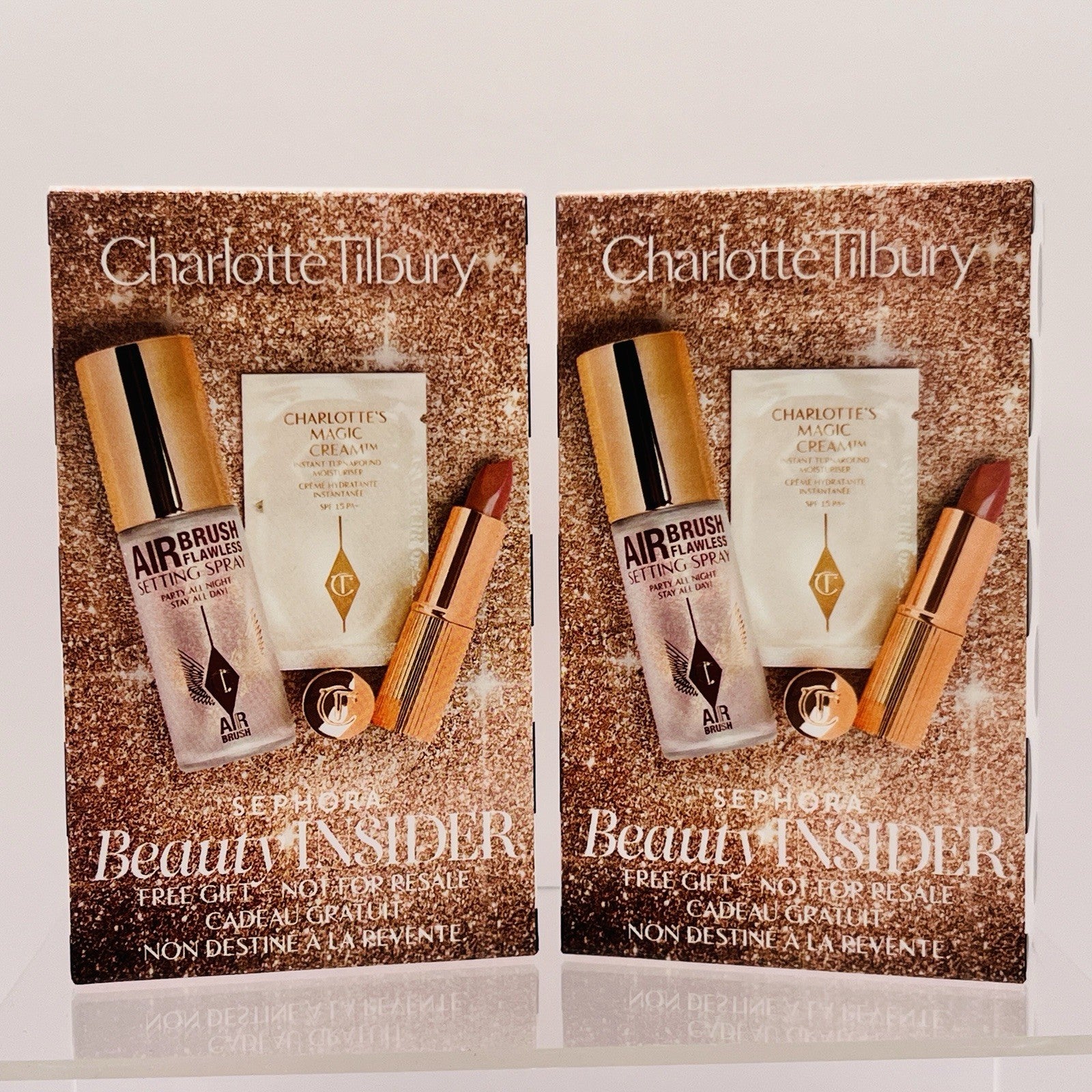 2 Charlotte Tilbury Sephora Beauty Insider Air Brush Setting Spray Lipstick Set