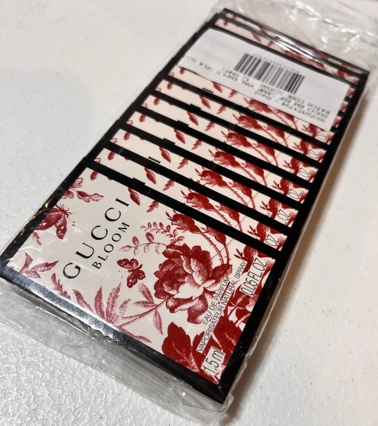 12X Gucci Bloom Eau De Parfum Sample Spray Vials 1.5ml Sealed