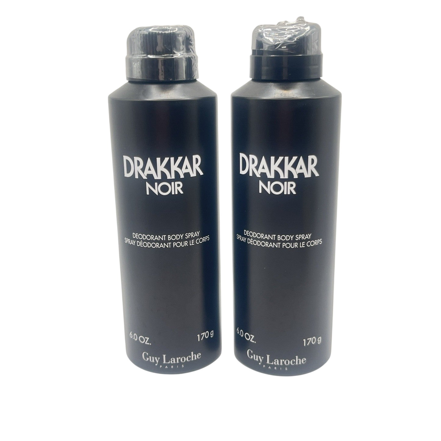 Drakkar Noir by Guy Laroche for Men 6 oz Body Spray Lot Of 2
