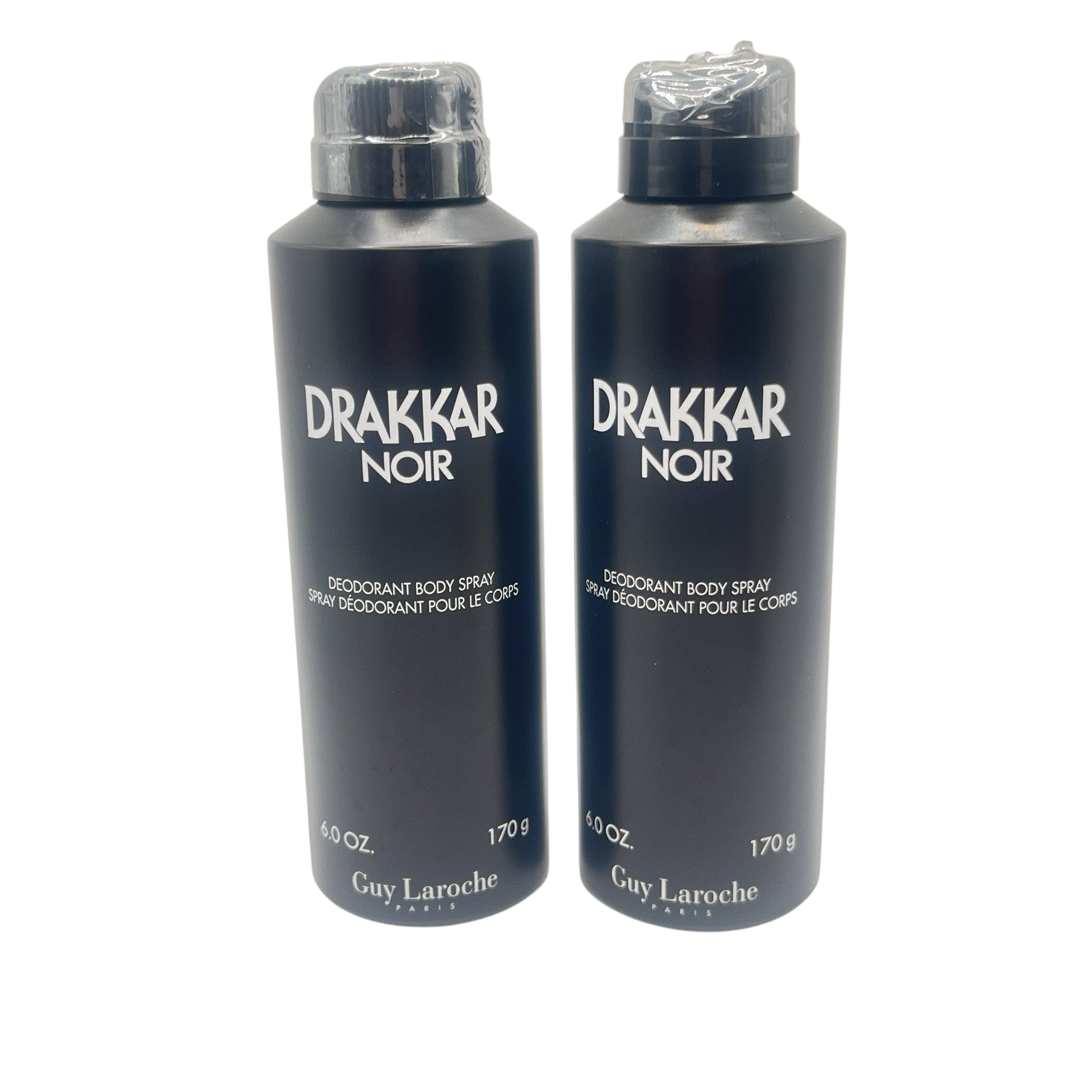 Drakkar Noir by Guy Laroche for Men 6 oz Body Spray Lot Of 2