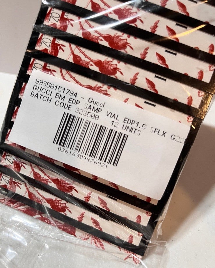 12X Gucci Bloom Eau De Parfum Sample Spray Vials 1.5ml Sealed