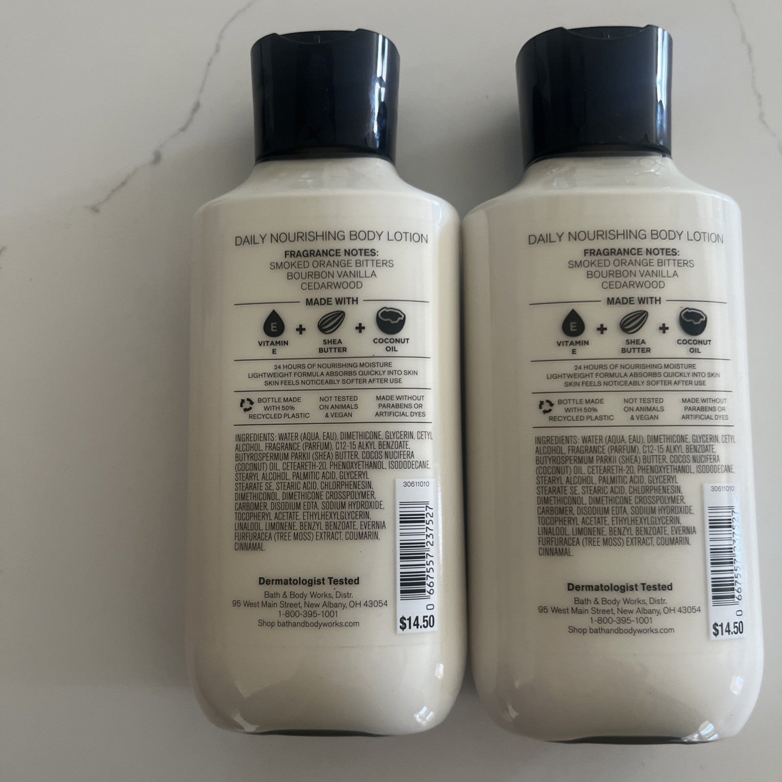 2 Smoked Old Fashioned Body Lotion Men's Collection Bath & Body Works 8 fl oz