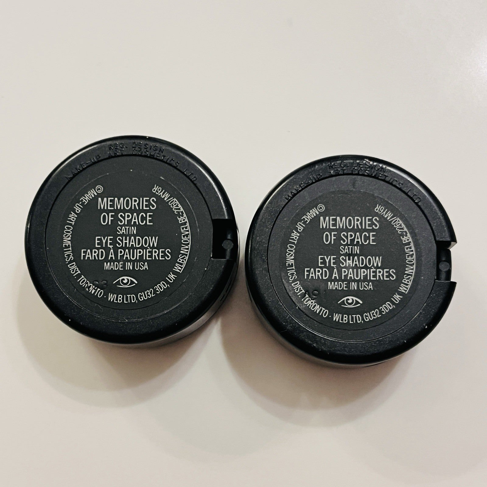 MAC Eye Shadow Memories Of Space Canary Yellow Satin Full Size Lot of 2