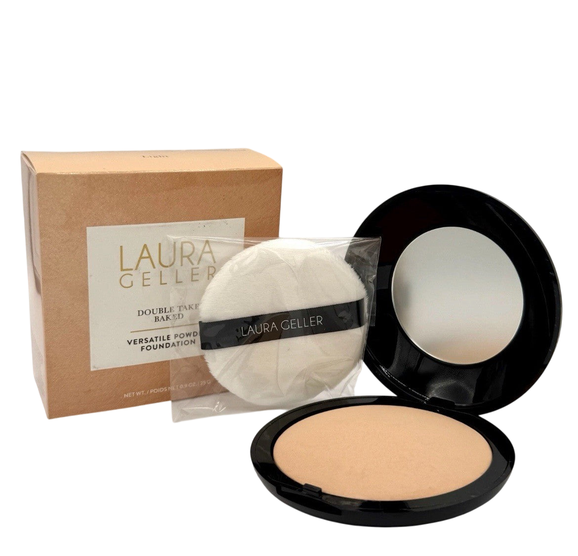 Laura Geller Double Take Baked Powder Foundation LIGHT 0.9 oz
