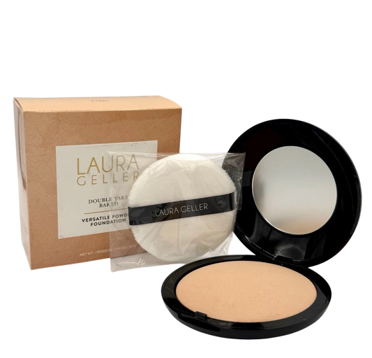 Laura Geller Double Take Baked Powder Foundation LIGHT 0.9 oz