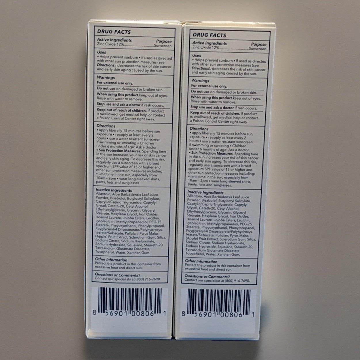 Brush On Block Sheer Genius Universal Tint SPF50 Mineral Sunscreen 2-Pack NEW