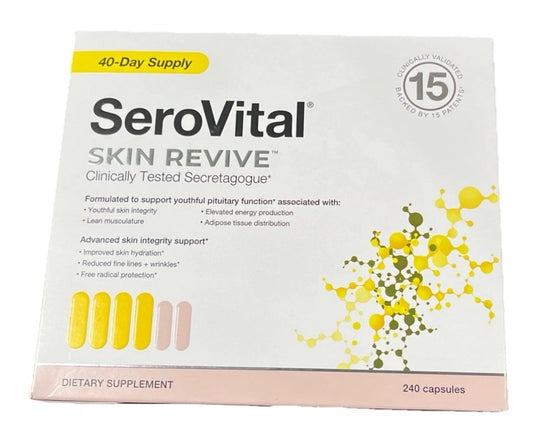 SeroVital Skin Revive 40 Day Supply 240 Capsules New