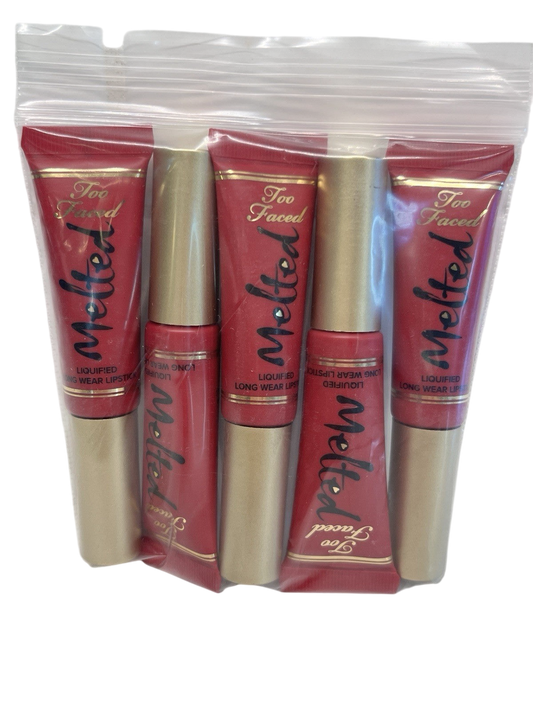 Too Faced Lipstick Melted BERRY Matte Liquid Long Wear Lot of 5