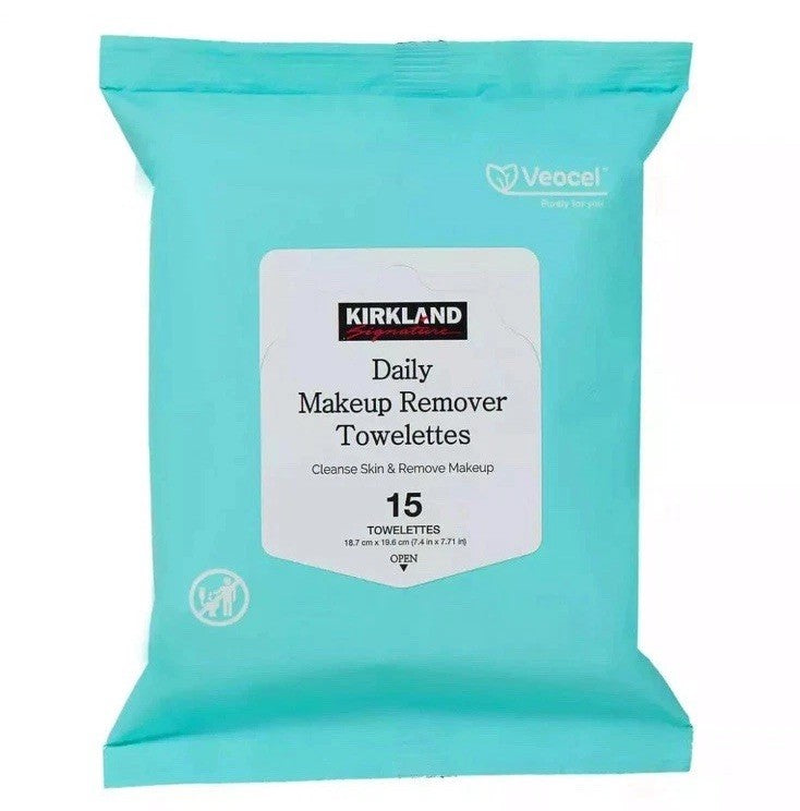 Kirkland Wet Towelettes Clean Skin Face Wipes Makeup Remover 8 Packs 2026