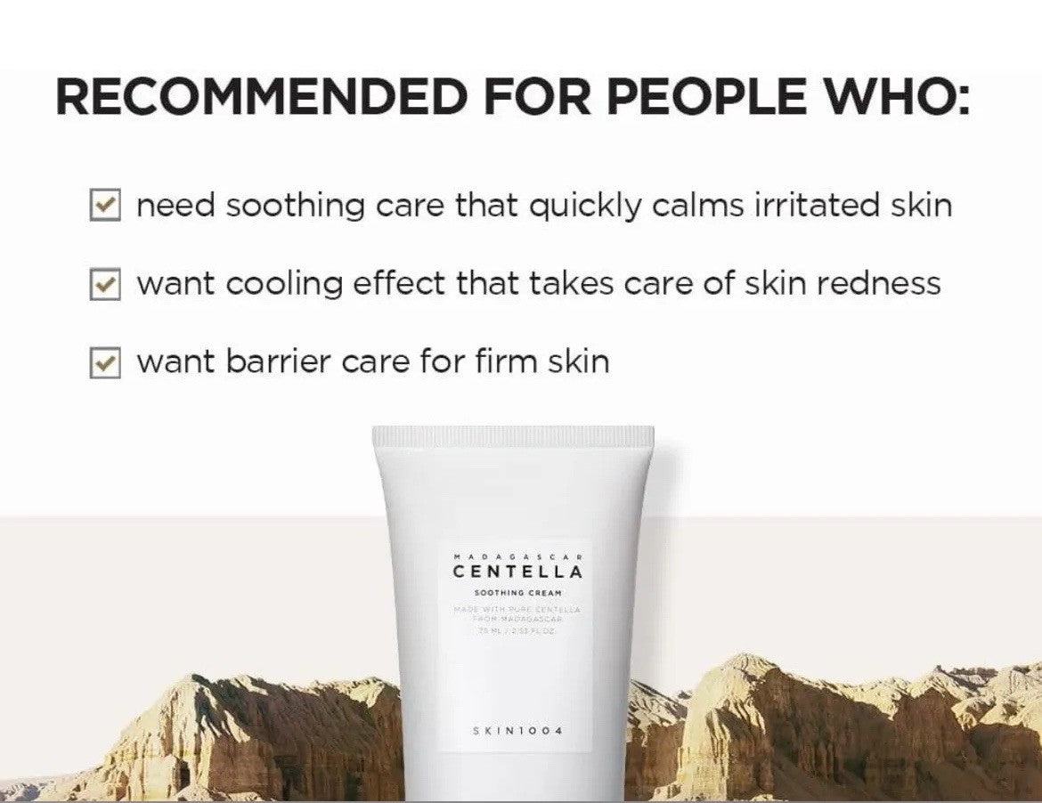Skin 1004 Madagascar Centella Soothing Cream 100ml 3.38oz 