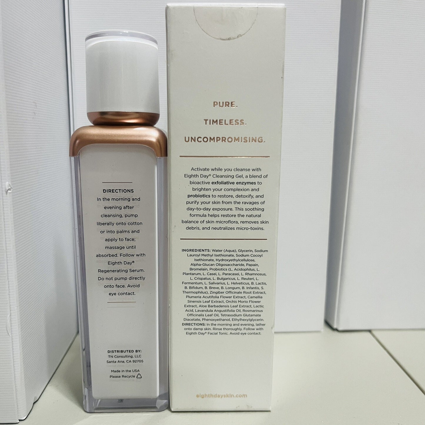 Eighth Day Cleanser Facial Cleansing Gel 1.7oz NEW