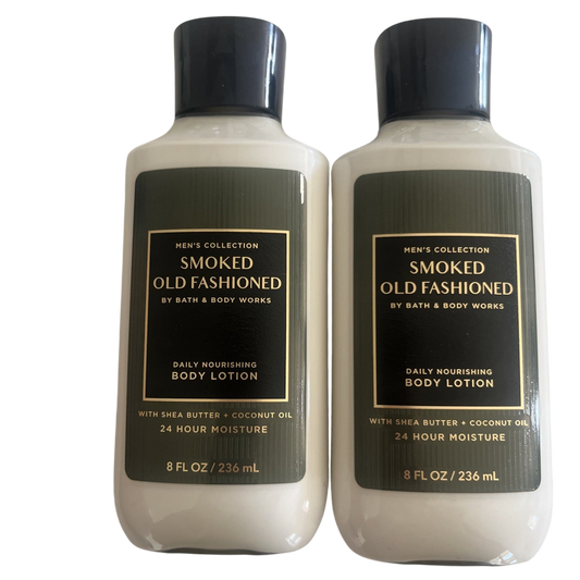 2 Smoked Old Fashioned Body Lotion Men's Collection Bath & Body Works 8 fl oz