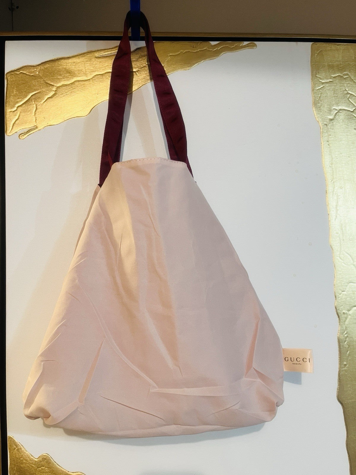 Gucci Beauty Tote Bag Burgundy Novelty GWP Limited Edition Double Strap NEW