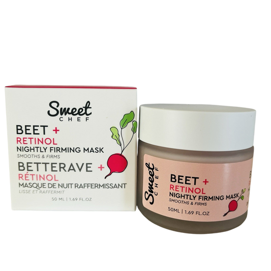 Sweet Chef FIRMING MASK Retinol + Beet Anti Aging All Natural 50 ml NEW