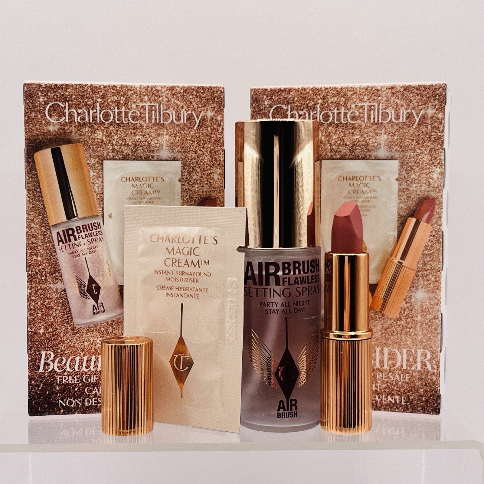 2 Charlotte Tilbury Sephora Beauty Insider Air Brush Setting Spray Lipstick Set