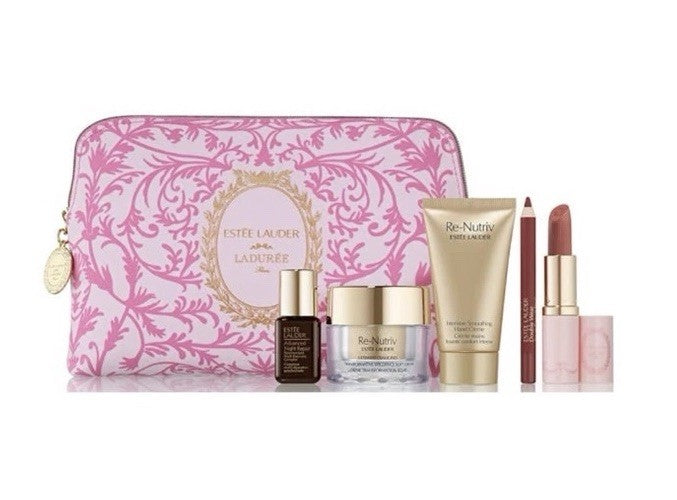 Limited Edition Estee Lauder X Ladurée 6 Pc Re-Nutriv Gift Set NEW & SEALED