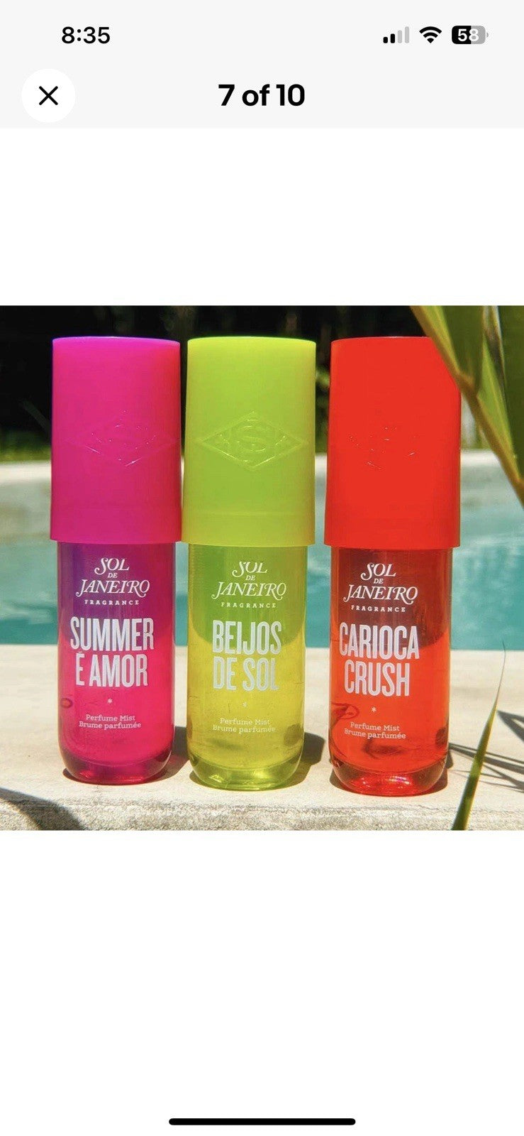 Sol de Janeiro Perfume Mist Carioca Crush Summer E Amor Beijos 2024 Discontinued