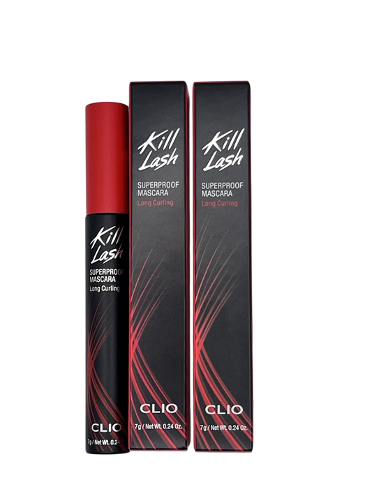 2 • [ CLIO ] KILL LASH SUPERPROOF MASCARA Full Size 7g .24oz NEW