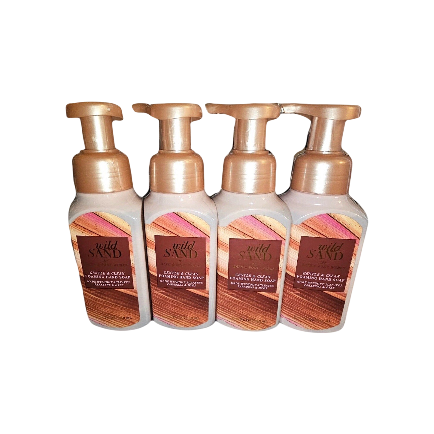 4 x WILD SAND Foaming Hand Soap 8.75 oz Bath & Body Works