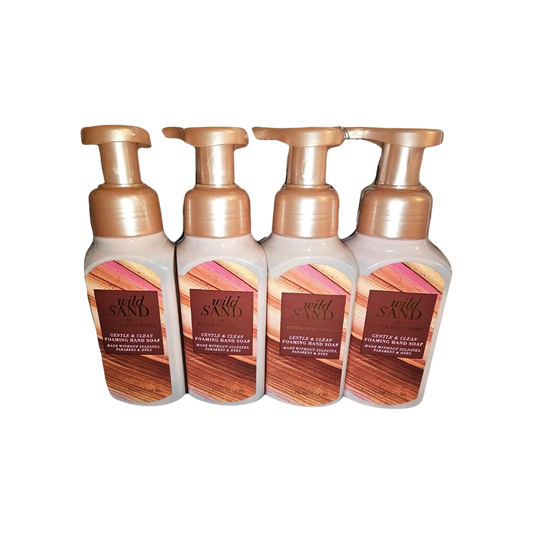 4 x WILD SAND Foaming Hand Soap 8.75 oz Bath & Body Works