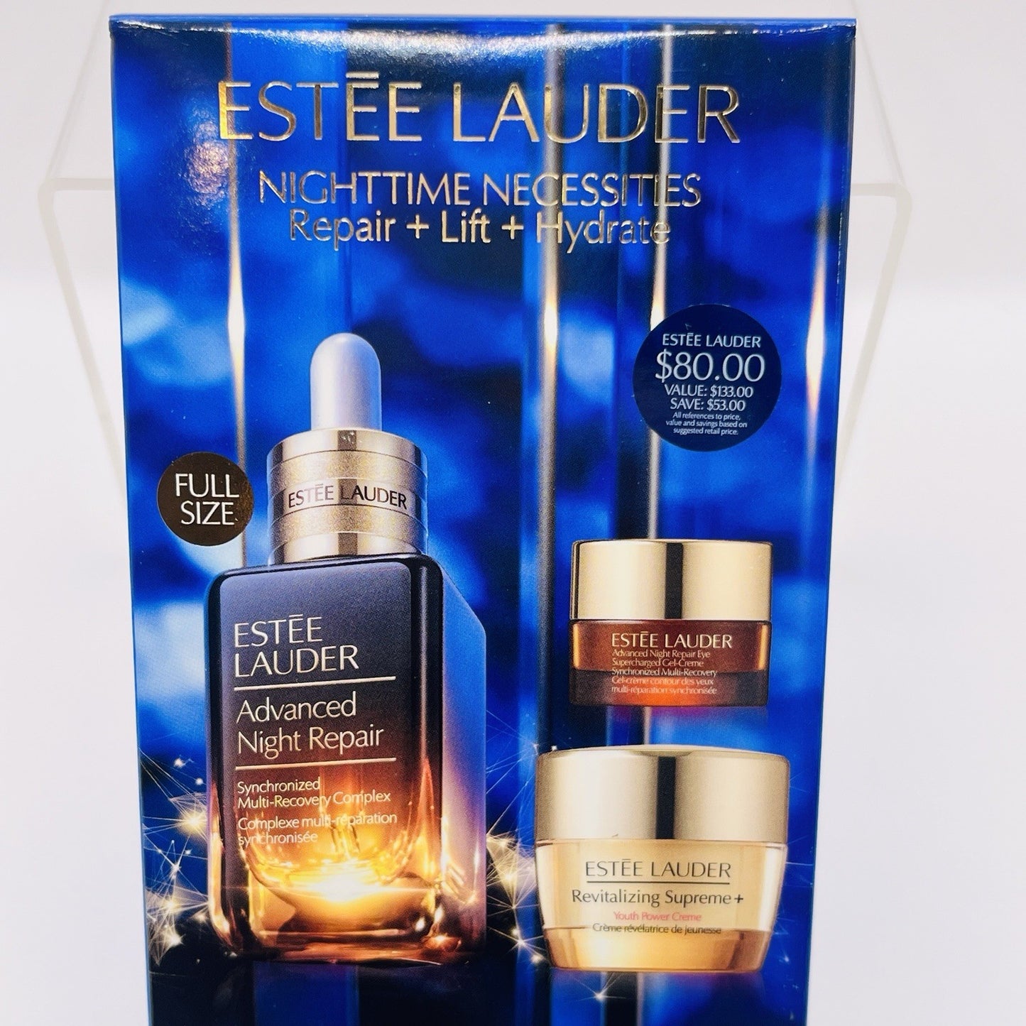 ESTEE LAUDER Gift Set Night Time Experts ADVANCED NIGHT REPAIR 1oz 3 Piece NEW
