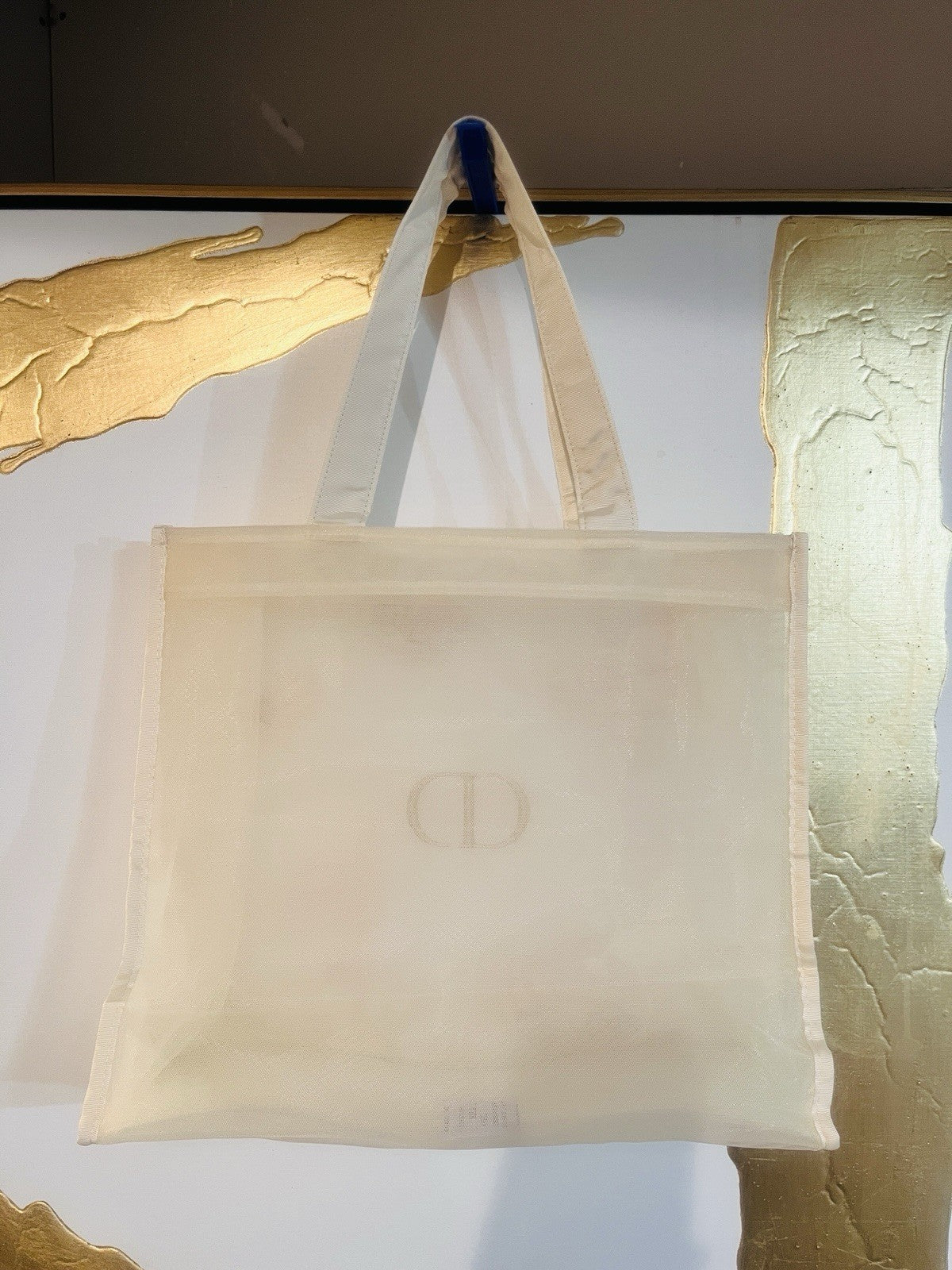 Christian Dior Beauty  Butterflies parfums Makeup VIP Gift Mesh Large Tote Bag