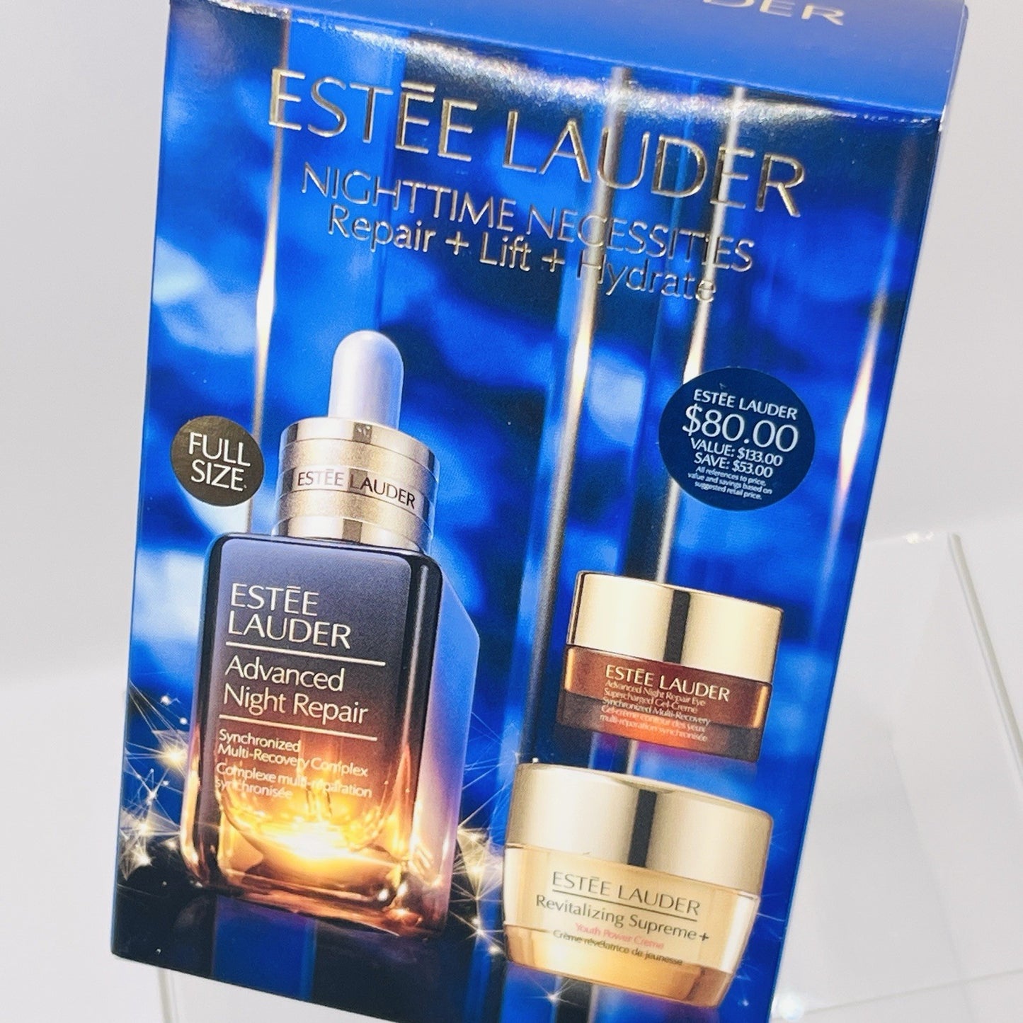 ESTEE LAUDER Gift Set Night Time Experts ADVANCED NIGHT REPAIR 1oz 3 Piece NEW