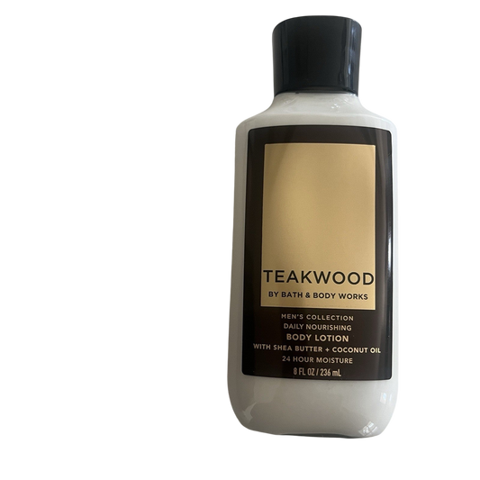 Bath & Body Works Mens Collection TEAKWOOD Body Lotion 8oz RARE Retired