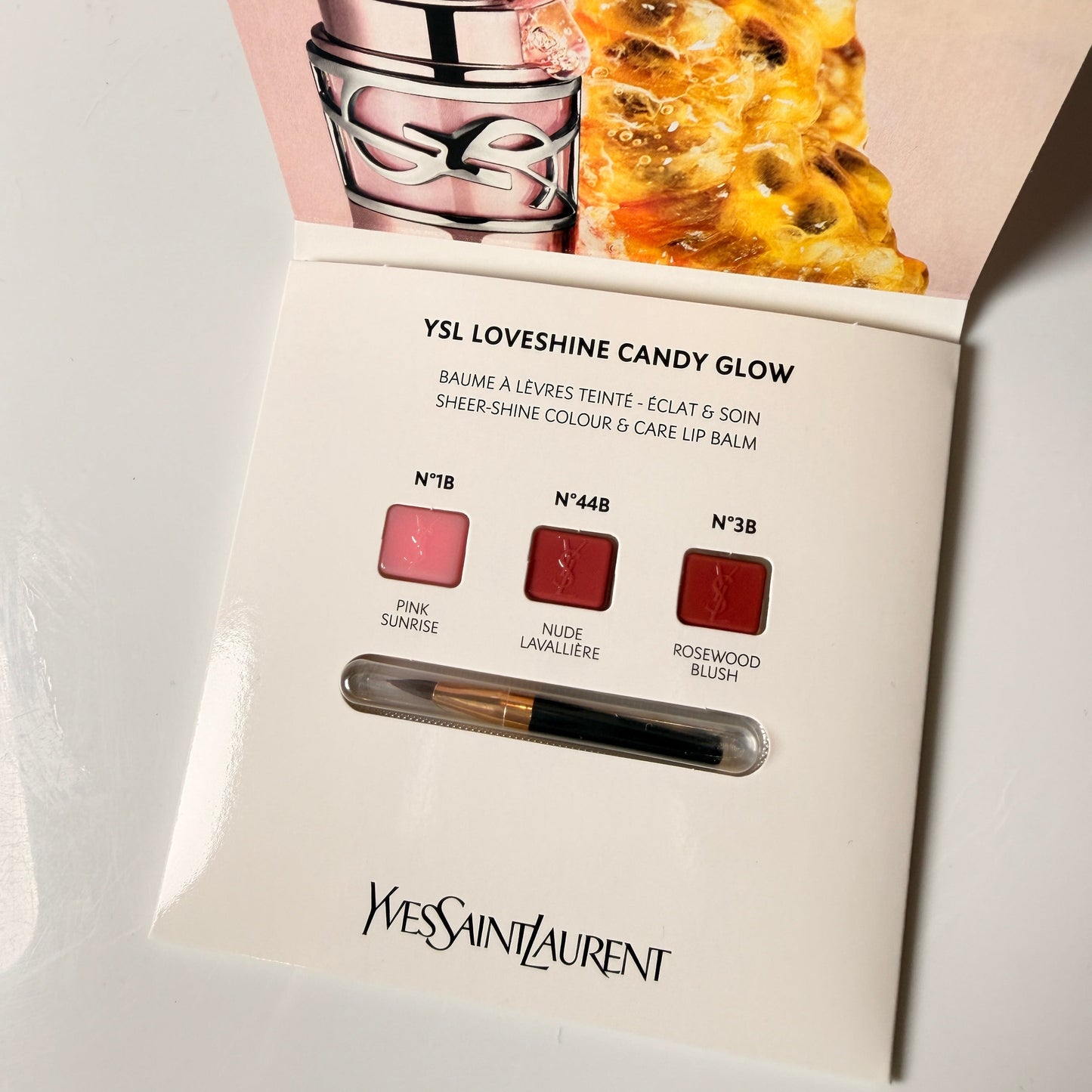 Yves Saint Laurent YSL Loveshine Candy Glow Carded Lipstick Bundle