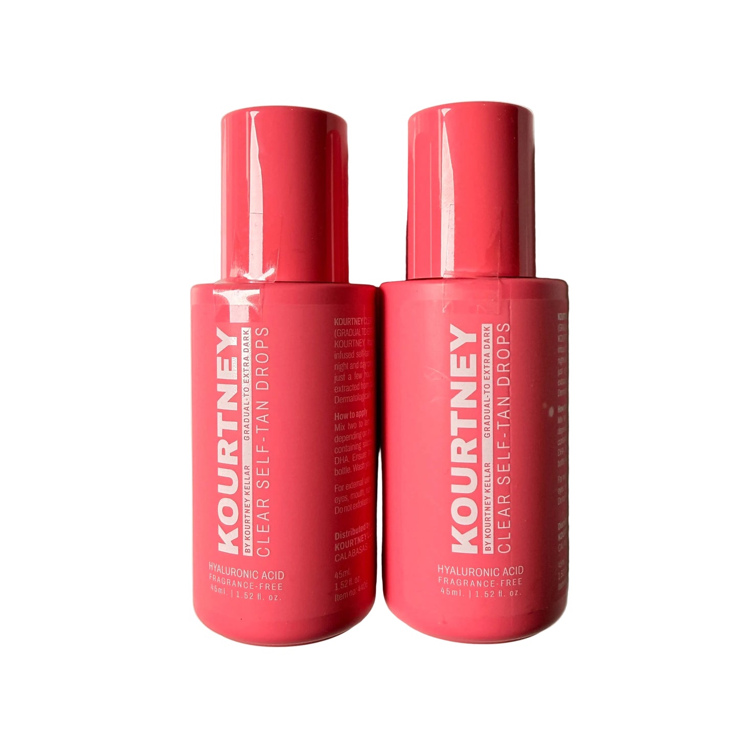 Kourtney Clear Self Tan Face Drops Hyaluronic Acid