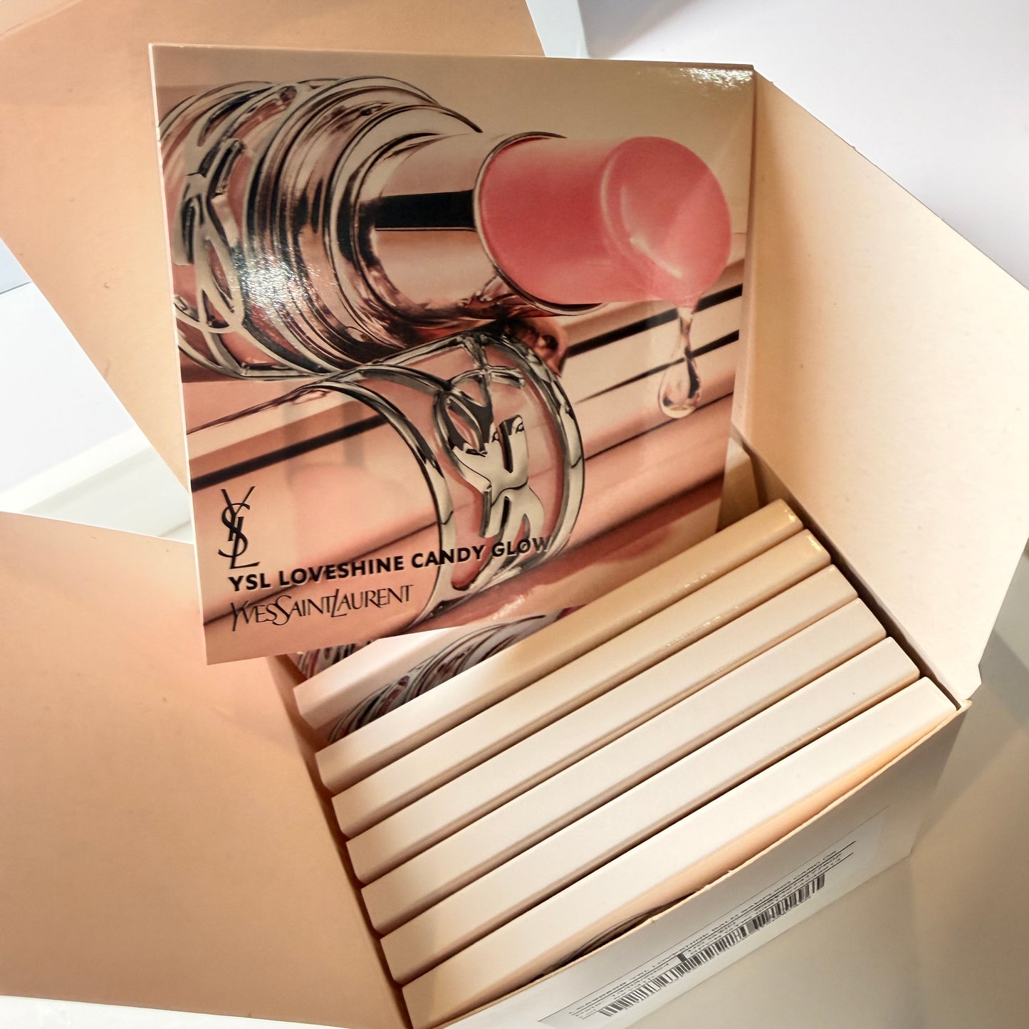 Yves Saint Laurent YSL Loveshine Candy Glow Carded Lipstick Bundle