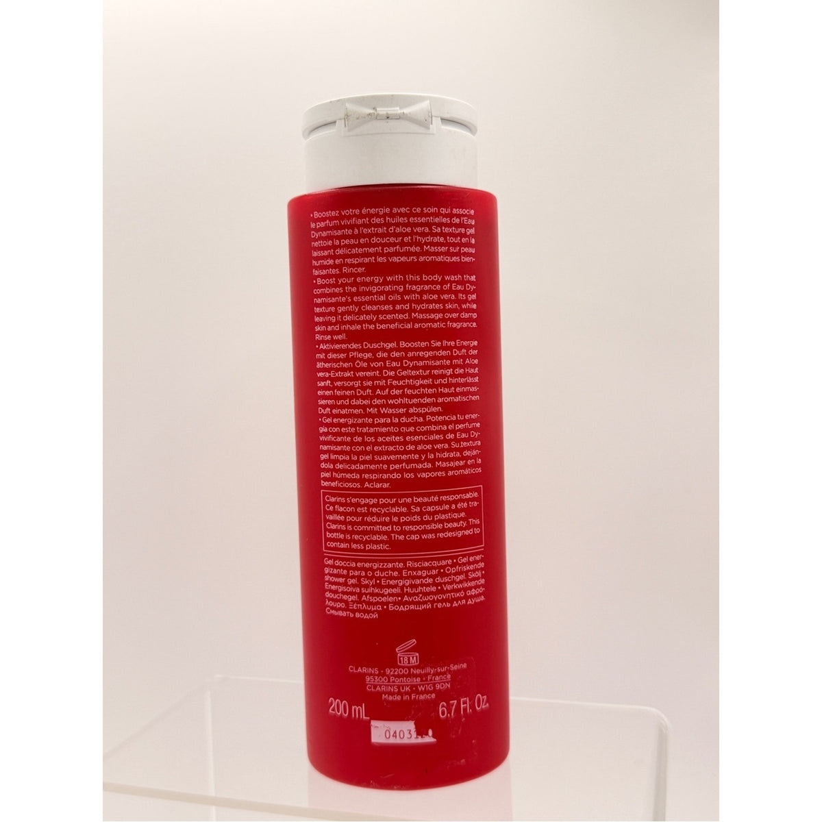 Clarins Eau Dynamisamte Shower Gel