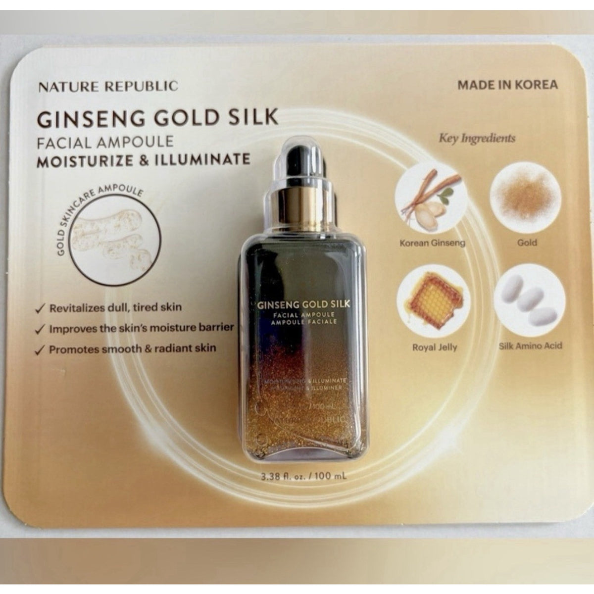 Nature Republic Ginseng Gold Silk Facial Ampoule