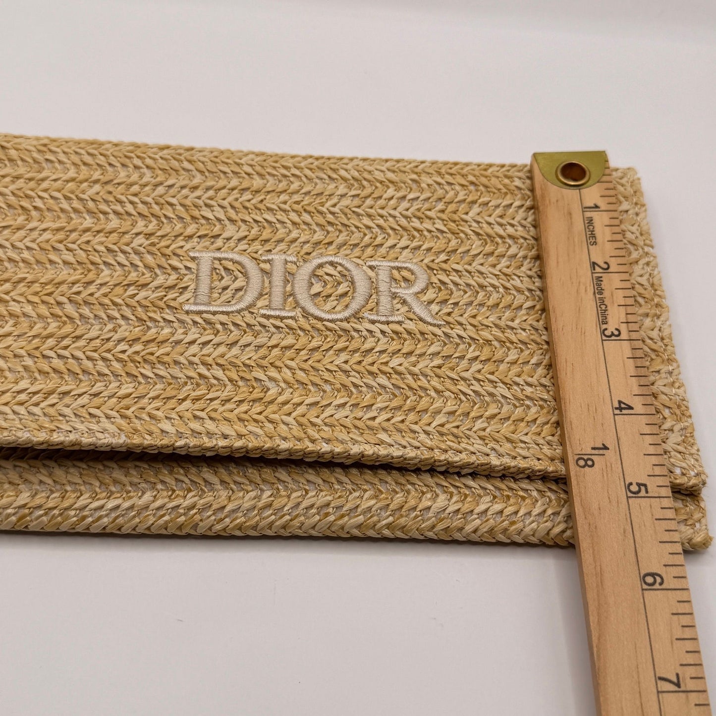 Dior Beauty Raffia Clutch