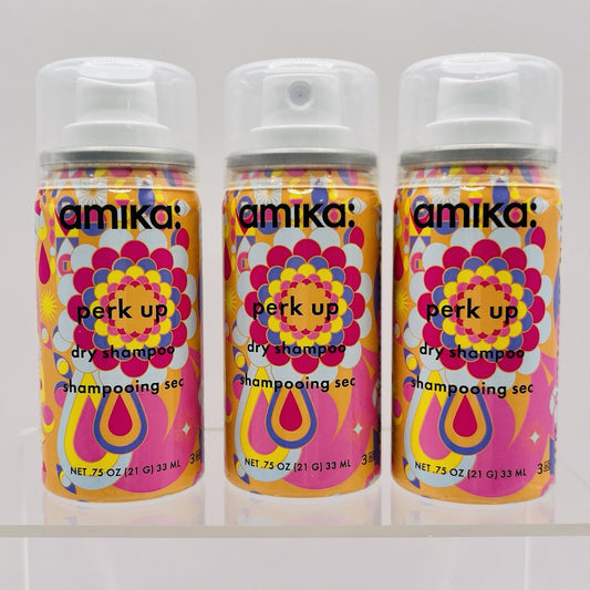 Amika Perk Up Dry Shampoo Travel 3 Pack