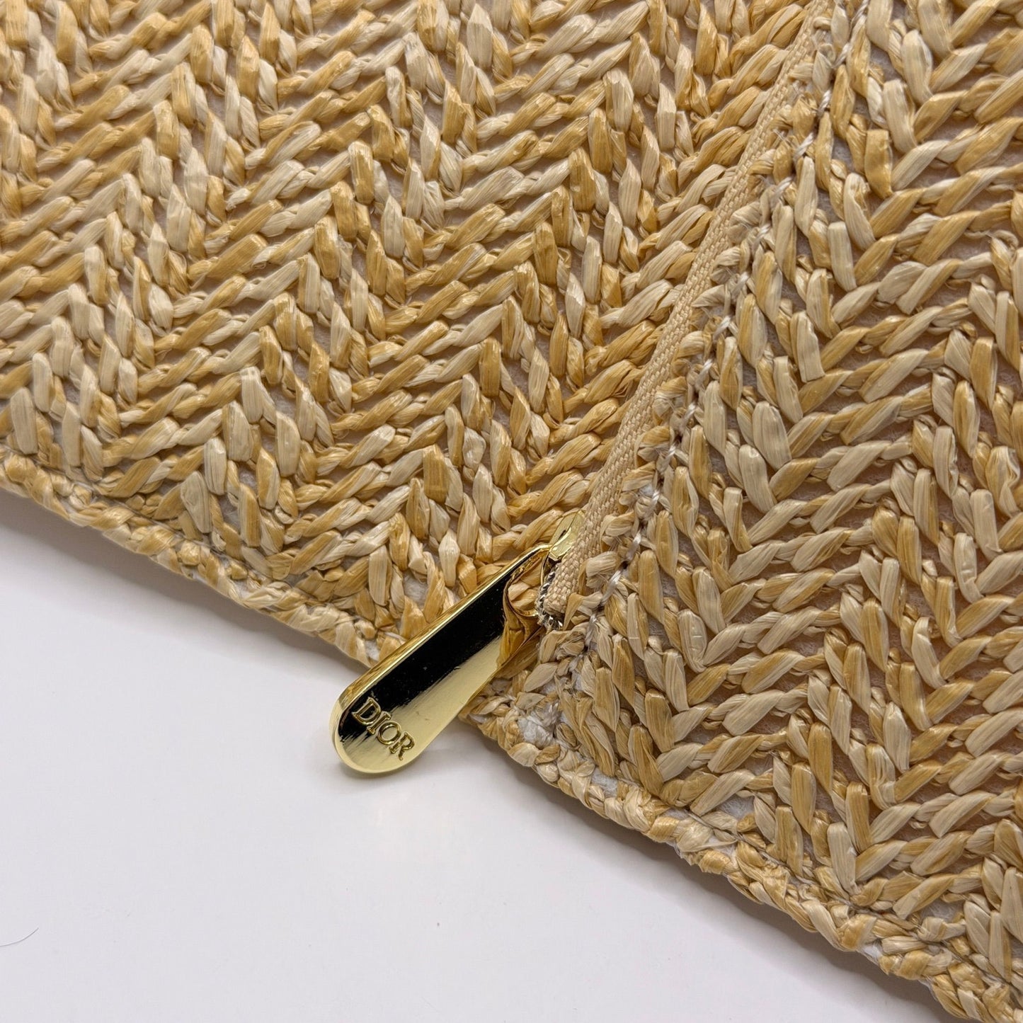 Dior Beauty Raffia Clutch