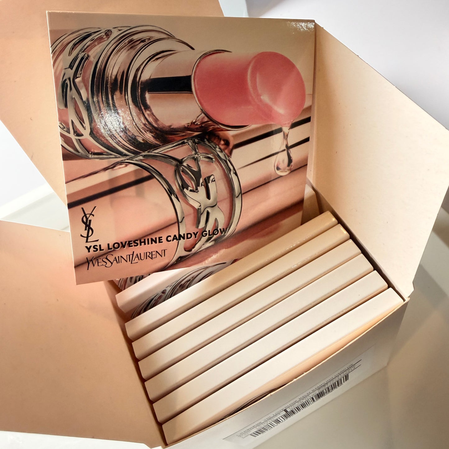 Yves Saint Laurent YSL Loveshine Candy Glow Carded Lipstick Bundle