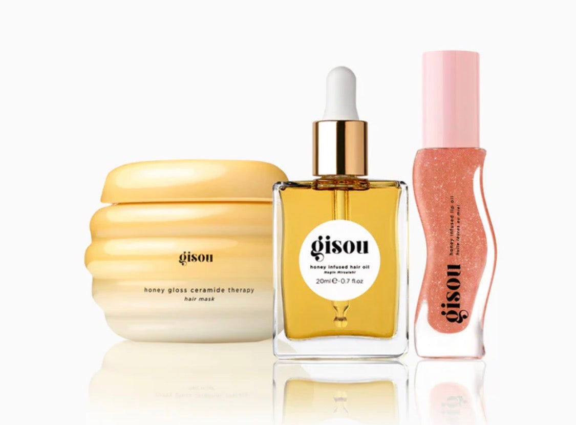 Gisou Honey Glow Icons Hair & Lip Set