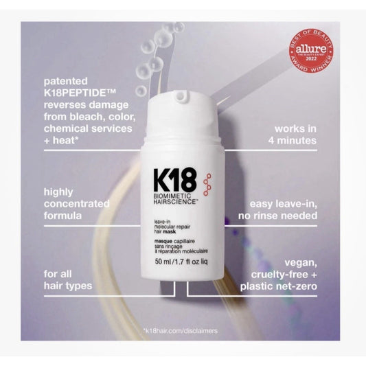 K18 Leave In Molecular Repair Hair Mask