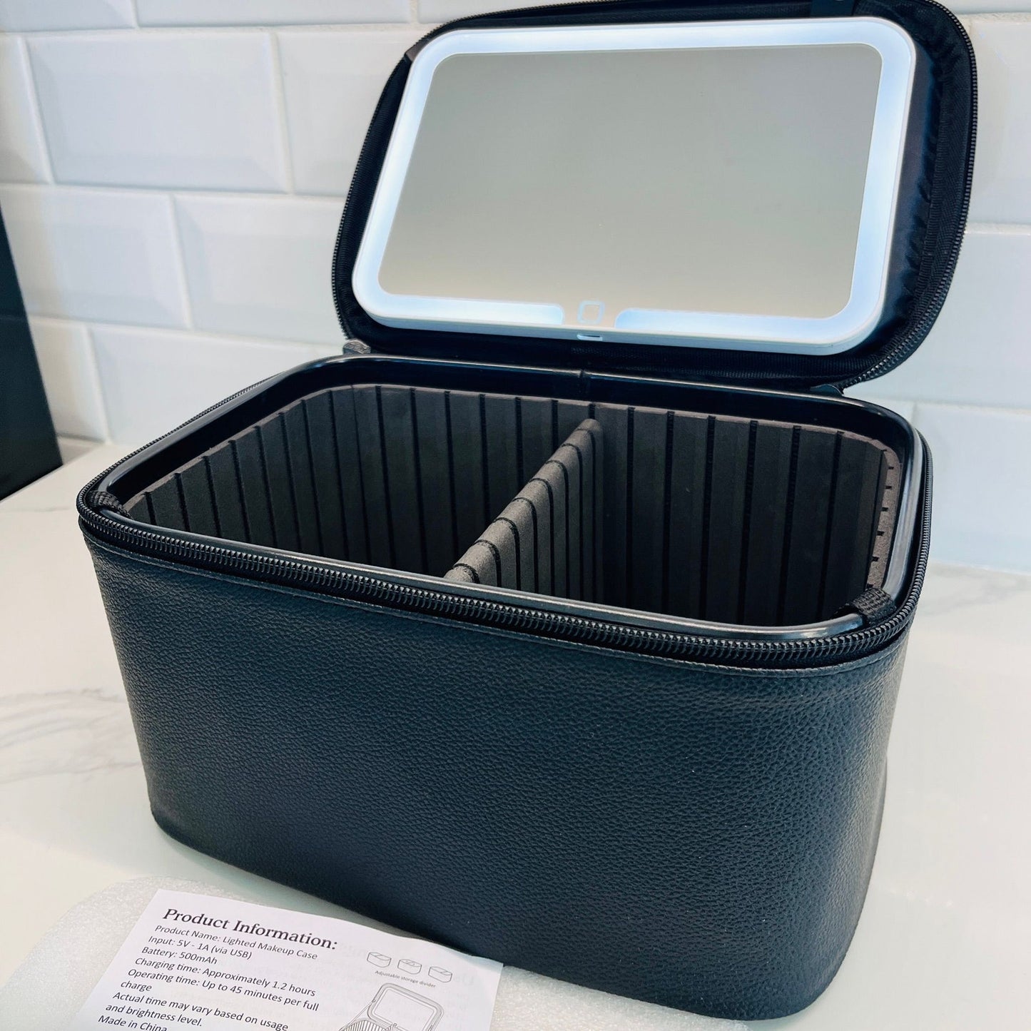 Makeup Train Case LED Mirror