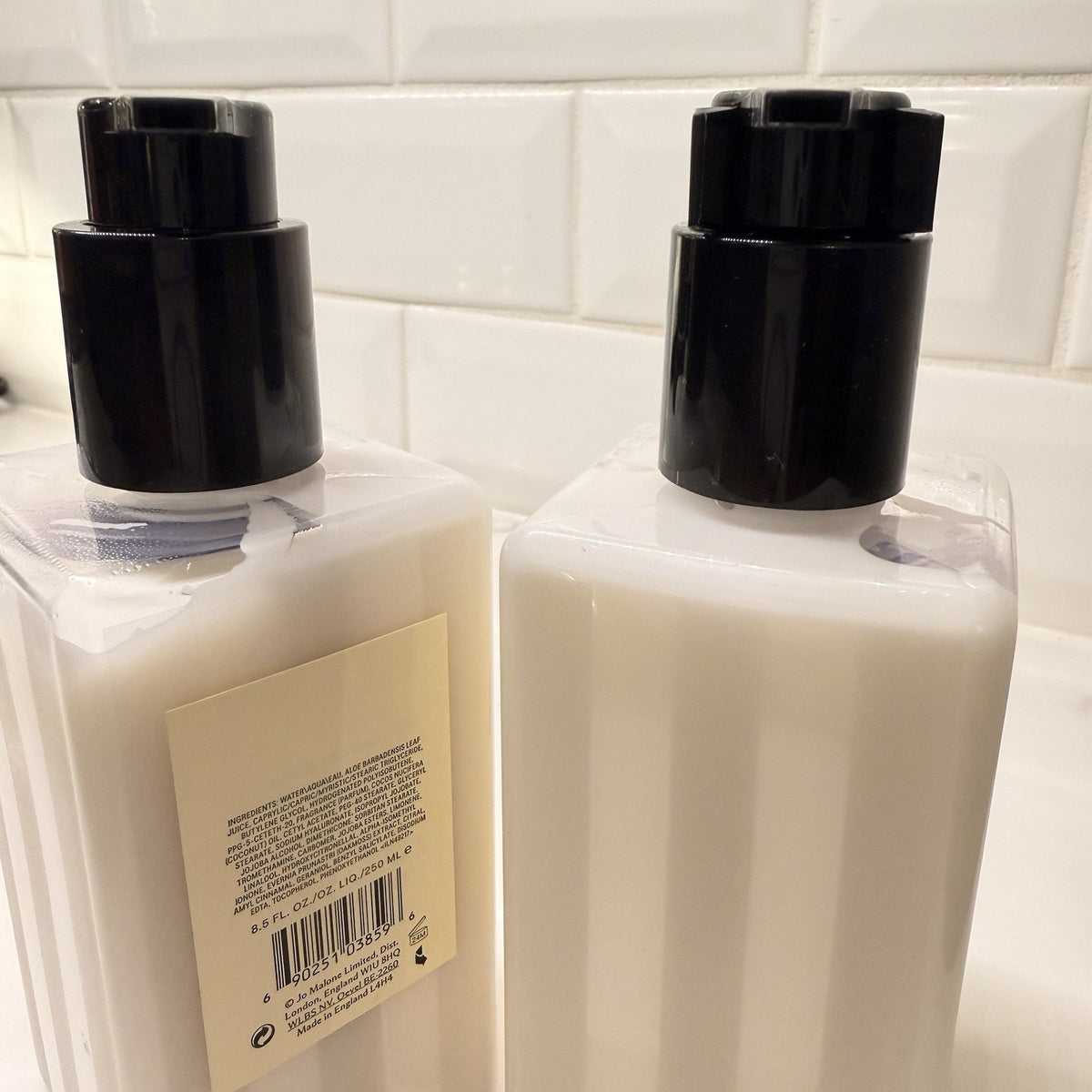 (2) Jo Malone Lime Basil & Mandarin Lotion