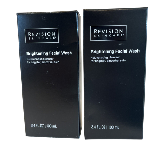 2 x Revision Brightening Facial Wash 3.4 oz 100 ml Facial Cleanser
